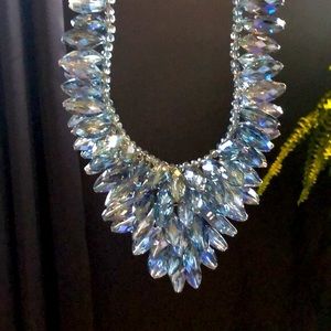 Icy Blue Crystal Necklace 🧊💎